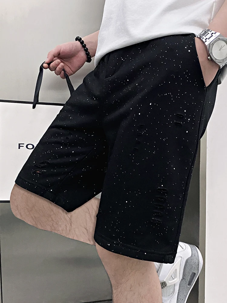 2025 New Korean High-end Gypsy Shorts Summer Fashion Trendy Men's Versatile Thin Breathable Five-point Pants