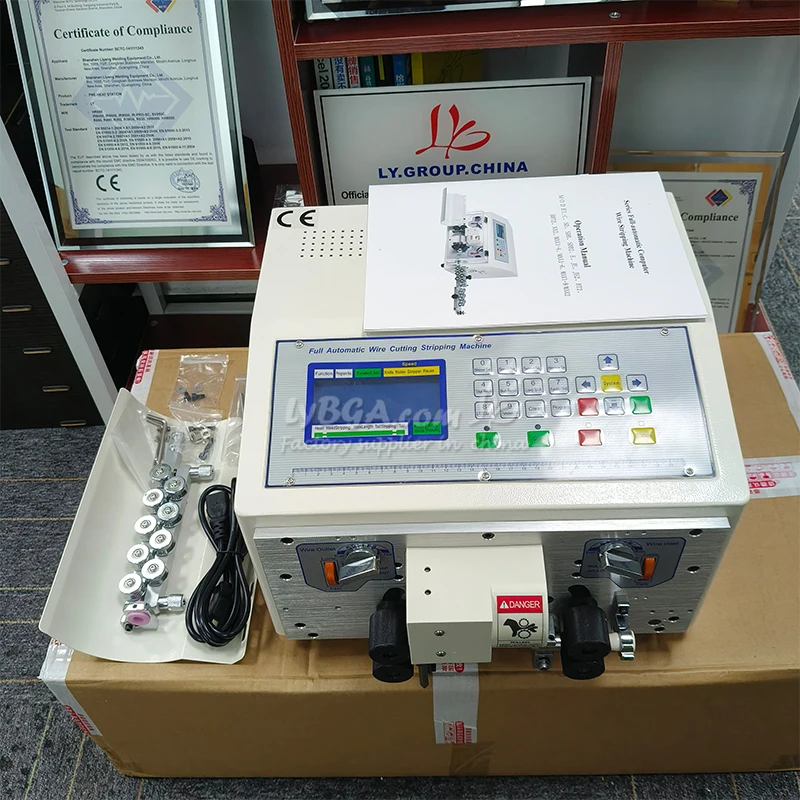 Upgraded SWT 608-EN/ES Touch Screen Computer Automatic Wire Strip Stripping Machine 0.1～6mm2 4 Wheels Drive 220V 110V