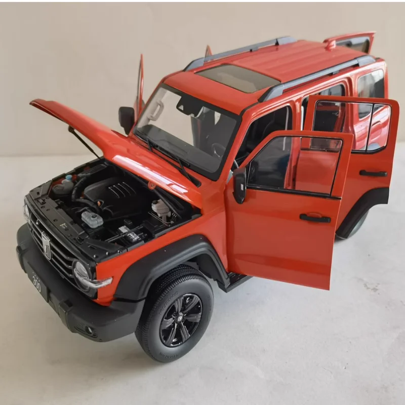 

XCARTOYS Alloy Car Model Toy 1:18 Tank300 Full Opening Door Off-Road Version Orange Non-Radio Controlled Model Vehicle Toy