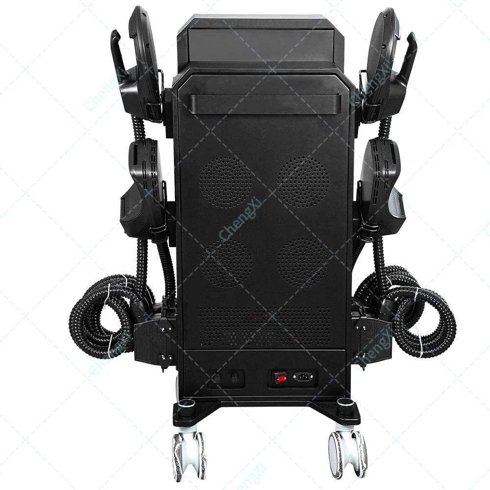 Máquina de grabado Vertical Emsone NEO para esculpir el cuerpo, pérdida de peso, máquina moldeadora de estimulación muscular EMS con 4 mangos