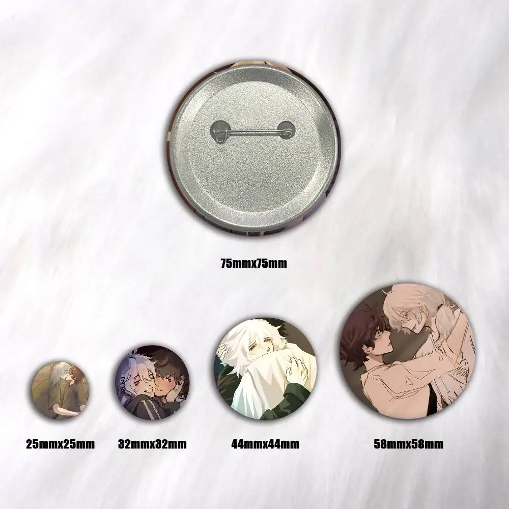 Anime The P-Promise of Hope Manga Badge Tinplate DIY Backpack Clothing Accessories Jewelry Pins
