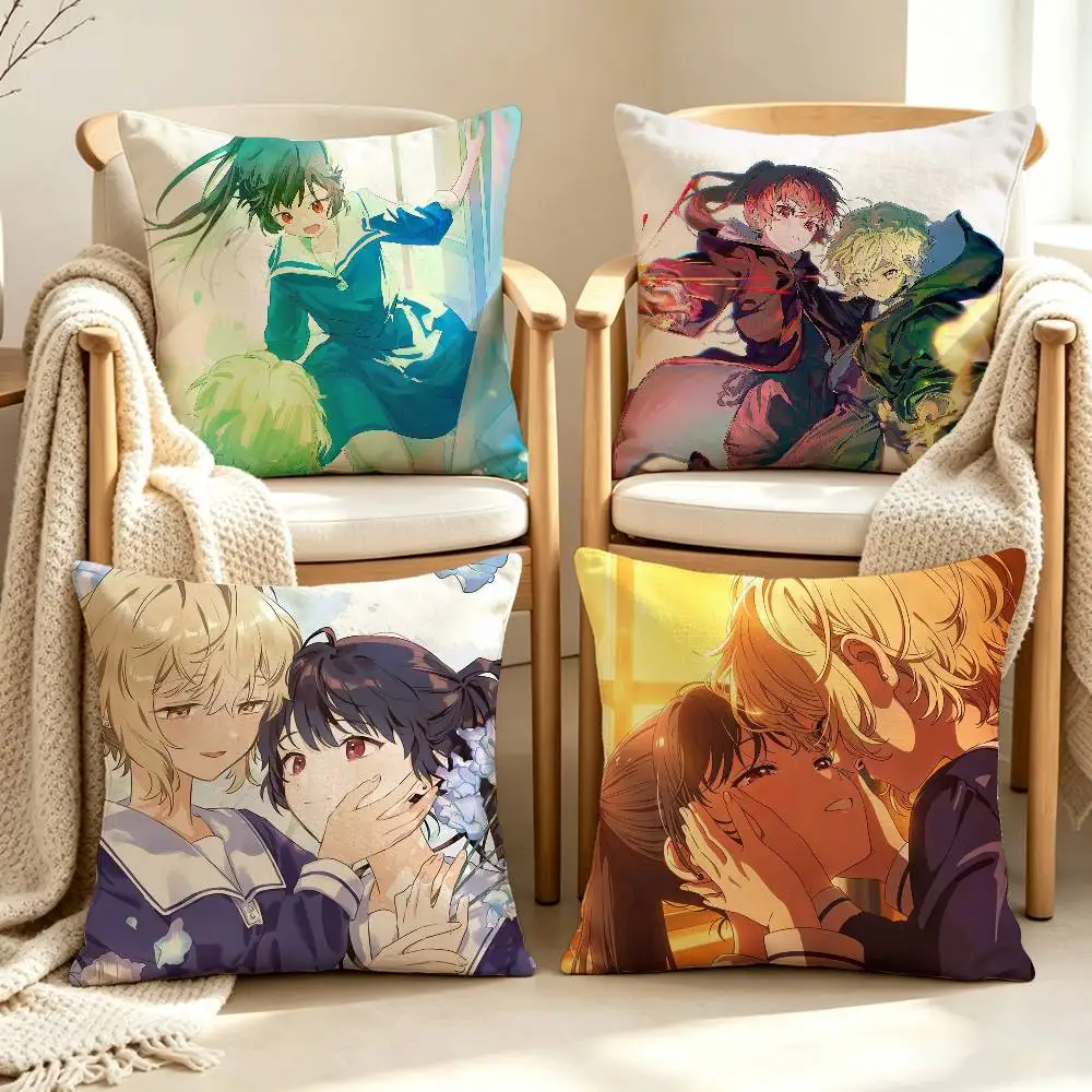 Love You Till Your Dying Day Seiran L-Lizzy A-Ari Customizable Square Cushion Cover Double Sided Print Pillow Case