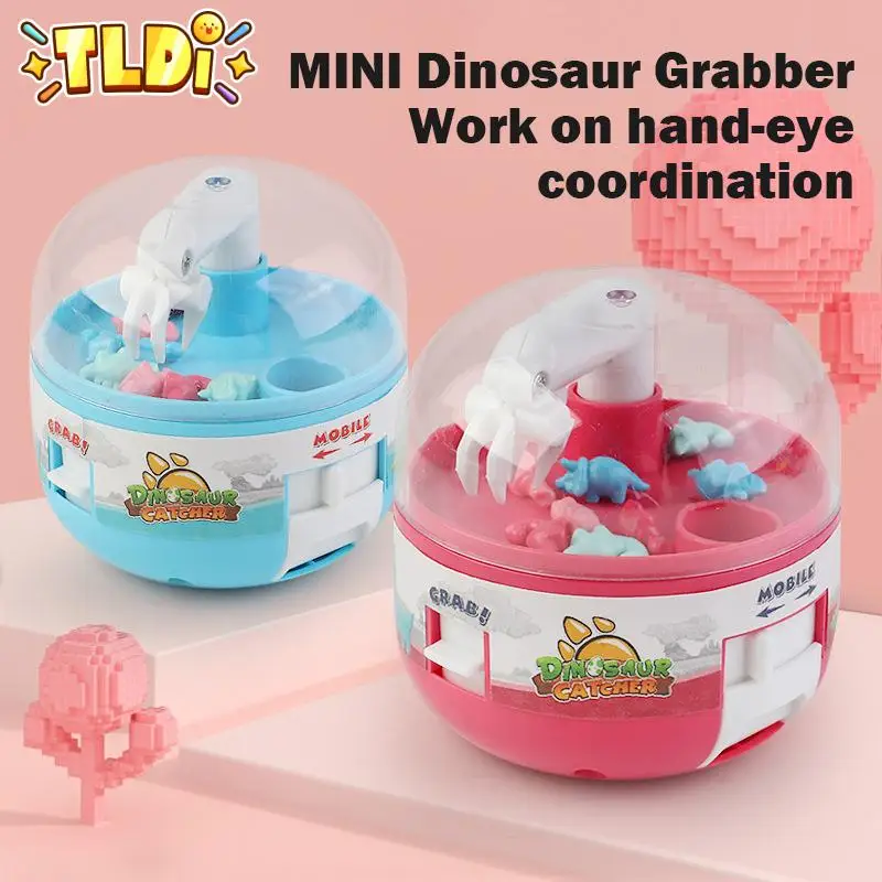 Mini Claw Machine Toys Kids Toys Mini Dinosaur Figures Claw Machine Childern Gift Mini Arcade Game Miniature Novelty Toys