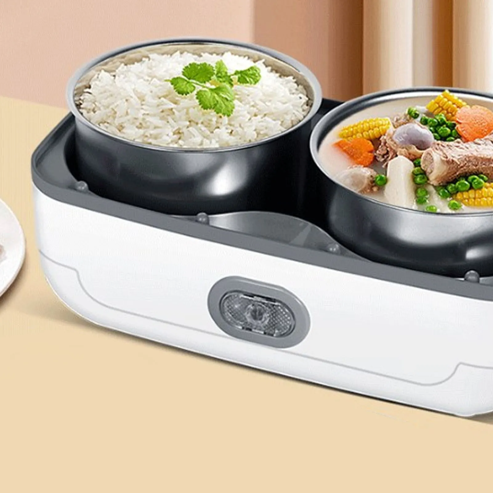 Bento Electric Heating Insulated Lunch Box Can Be Plugged in To Carry Food Steaming Insulated Bucket Office Worker Rice Cooker