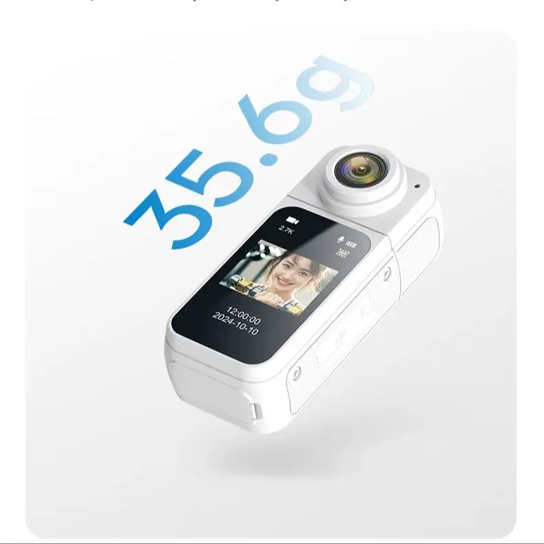 

2.7K Action Camera With 1.47 LCD Magnetic Mount & Hands-Free POV First View Pocket Camera For Vlogging Mini Motion Camera