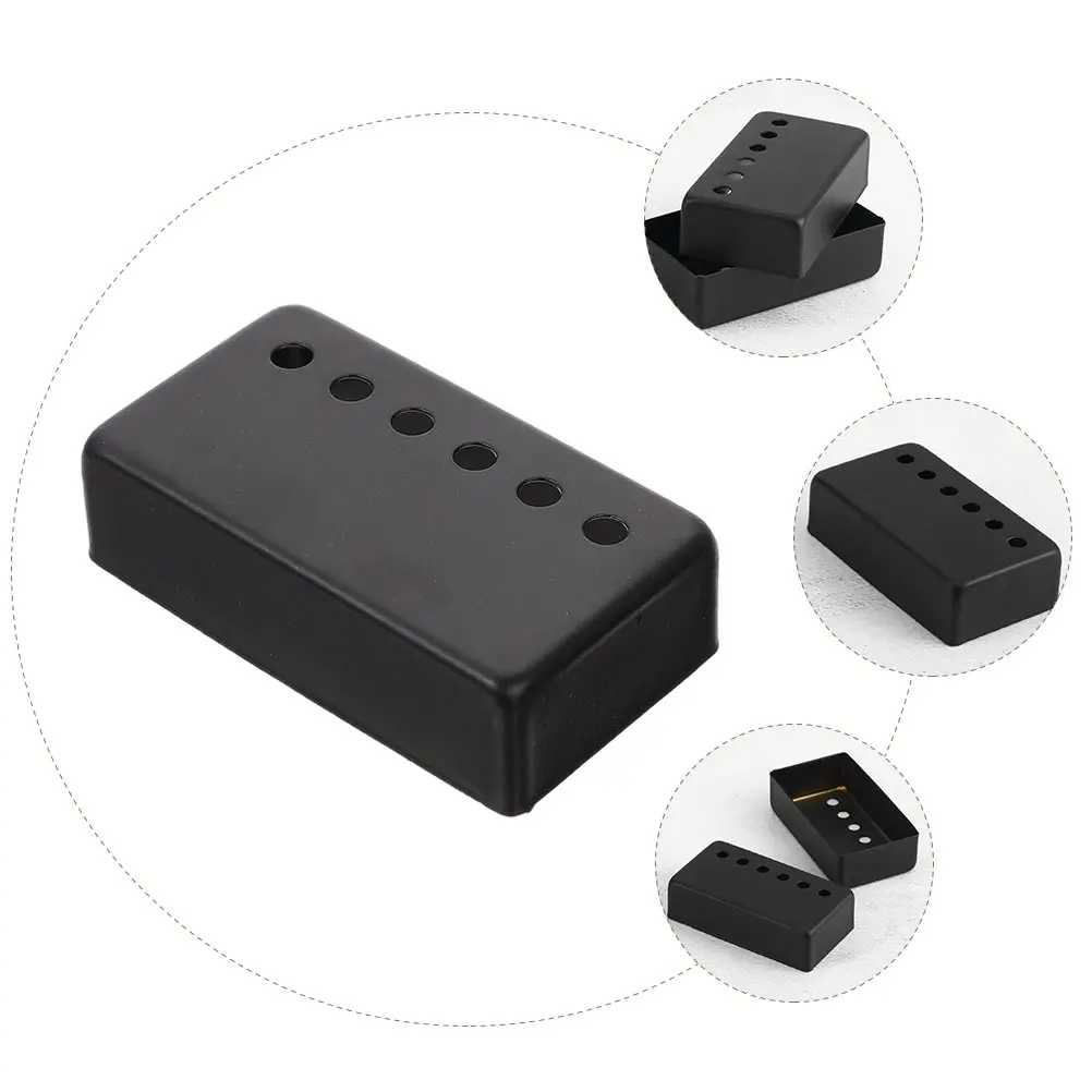 

Guitar Pickups Cover Copper Accessories Metal Black Impact Resistant Protective for