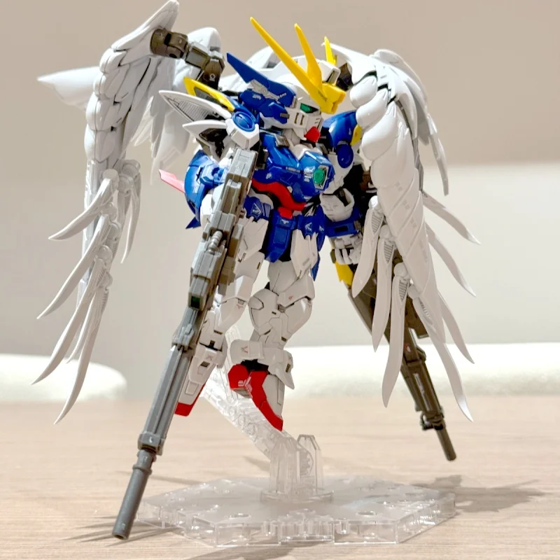 재고 있음 Mgsd 백설공주 에이 엔젤 윙즈 제로 모델 키트 로봇 조립 장난감 특징 클레이트 색상 구성 데칼 포함 박스 포장