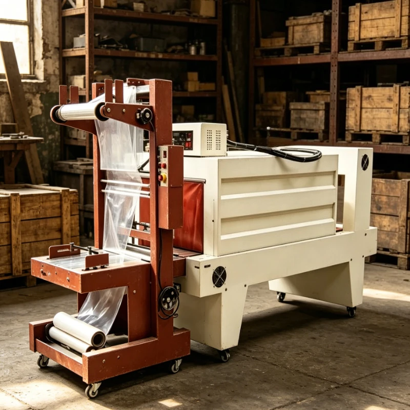 Customized Shrink Packaging Industrial Tunnel Machine Electric Conveyor Belt Sealer Adjustable Speed POF Film Wrapper System