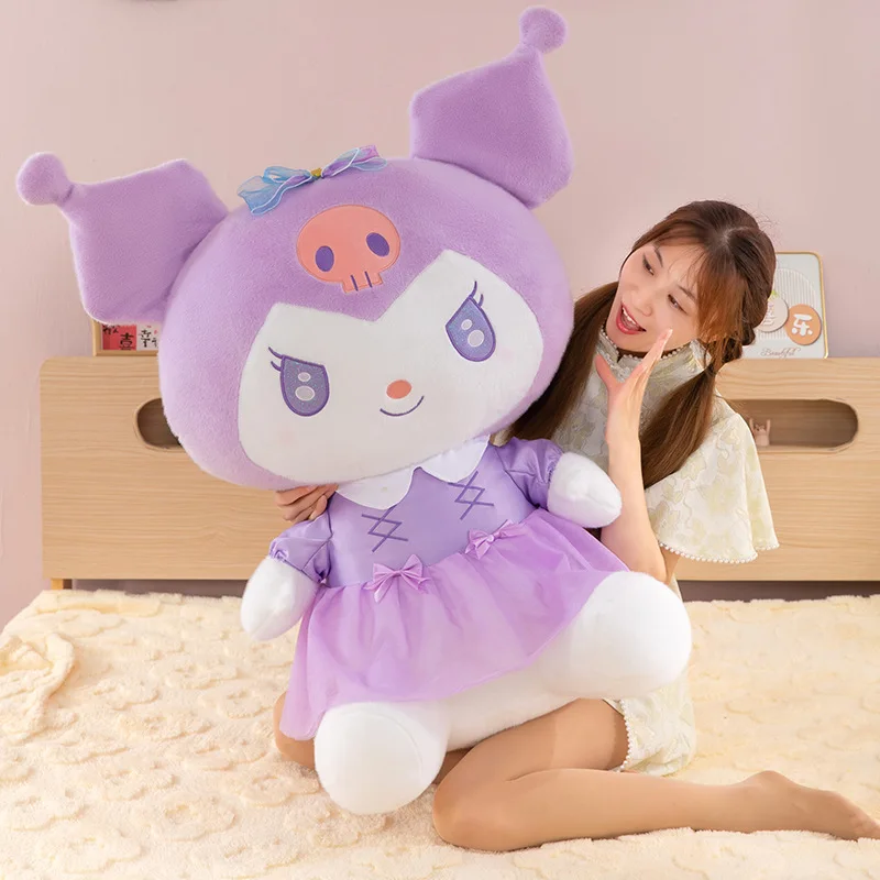 80cm サンリオ カワイイ クロミ ぬいぐるみ 可愛いぬいぐるみ 子供向け 誕生日 クリスマス プレゼント パープル ケロッピ ぬいぐるみ 枕