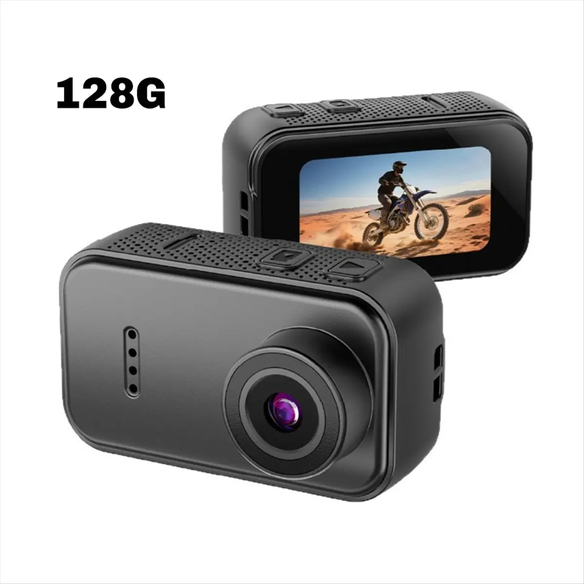 

Экшн-камера ABKM 1080P размером с палец с HD-экраном 1,47 дюйма для селфи, водонепроницаемая, ультракомпактная, для активного отдыха, 128 ГБ