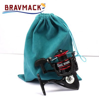 1PC Fishing Reel Lures Drop Spin Spool Raft Bag - Protective Small Accessories Storage for Fishing Gear