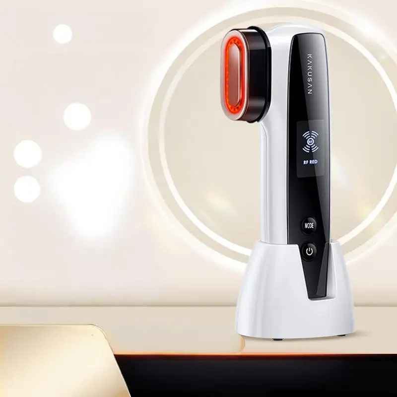 RF EMS Microstroom Gezichtsapparaat Anti-aging Lifting & Aanscherping Fotoverjonging Draagbaar USB Oplaadbaar IPX5 Waterdicht