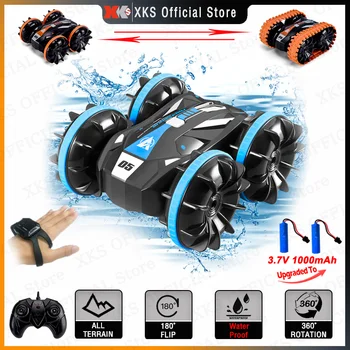 JJRC RC Stunt Car 360 Amphibious Rc Crawler 2.4G 4WD Hand Control Gesture Remote Control Car Climbing Vehicle Toys for Boys