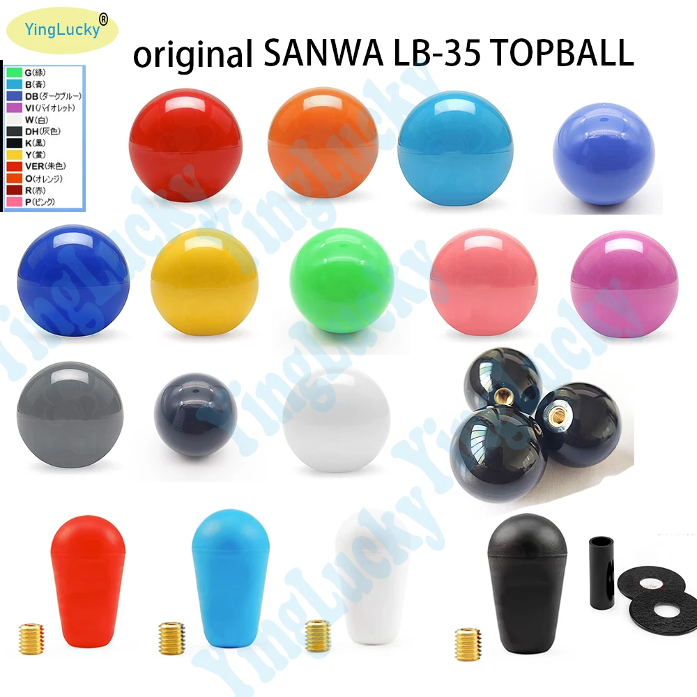 1pcs Original SANWA Ball LB-35 TOPBALL SANWA JLX-TP-8YT JLF-TP-8YT Joystick ball head replacement parts