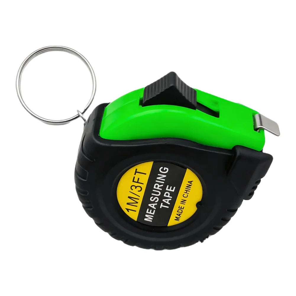 Retractable For Mini Tape Measure 1M 3FT with Keychain for Convenient Pocket Storage Metric and Measuring Tool