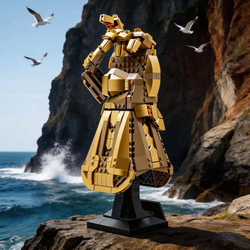 

MOC 590PCS Unlimited Gem Gloves Building Block Model Decoration Finger Bomb Glove Set Birthday Gift Holiday Party Gift