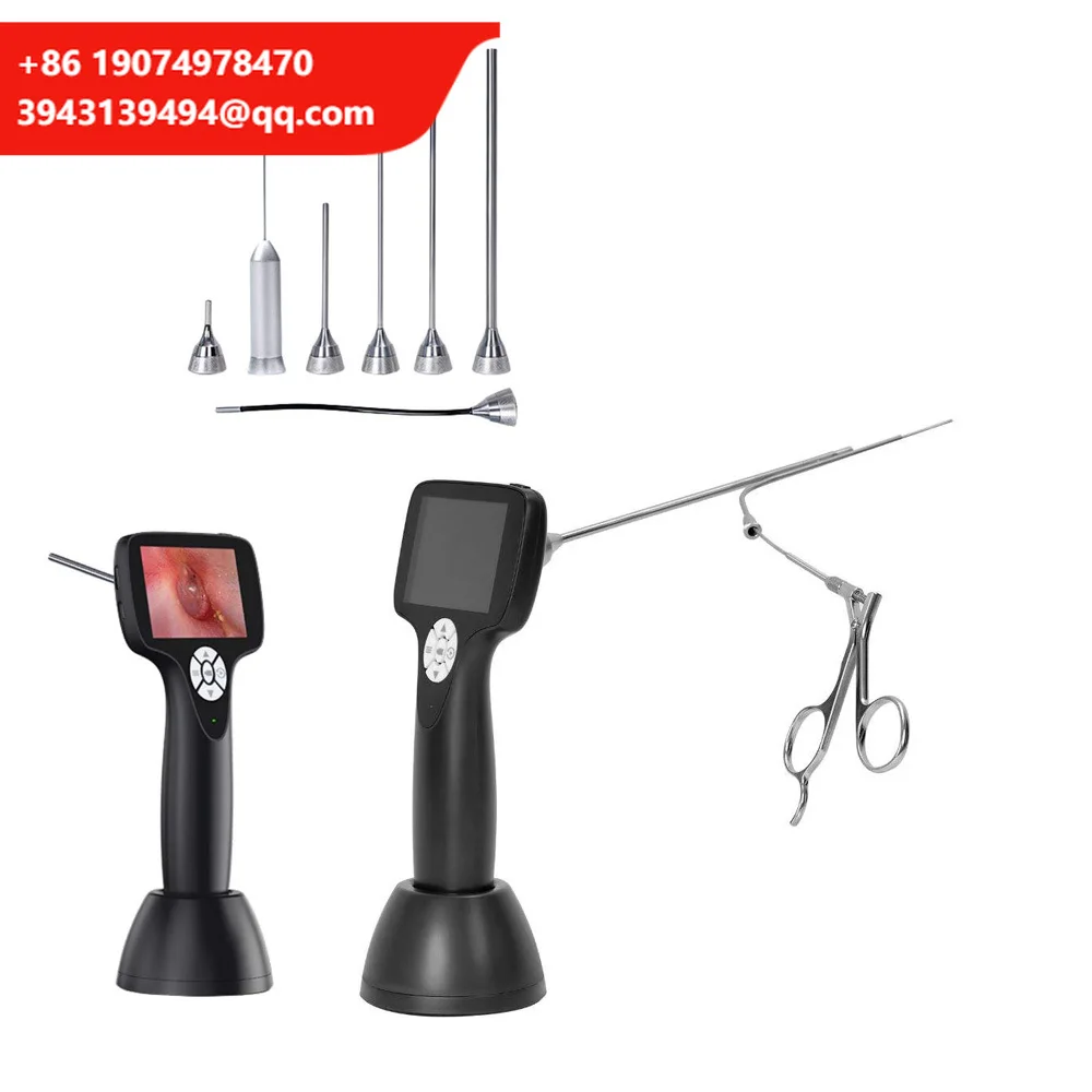 Medical Portable Otoscope Camera With Screen Otoscope Ear Camera Could Be Connected To Computer To Use