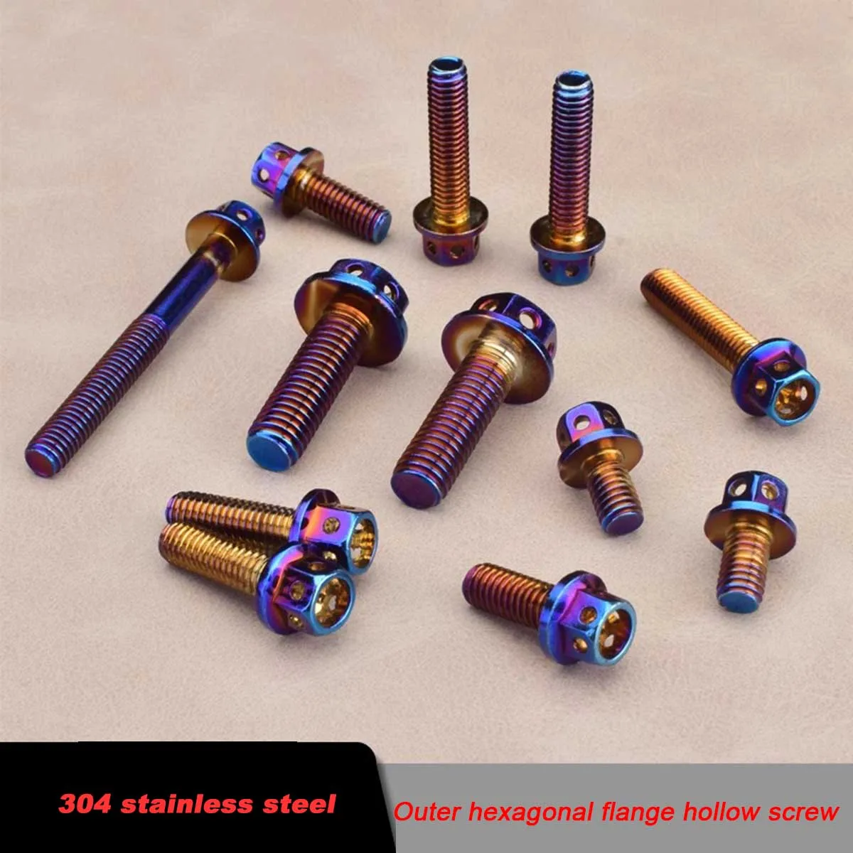 M4 M5 M6 M8 M10 304 Hex Hexagon Socket Screws Alloy Steel Titanium Plating Gold Screw