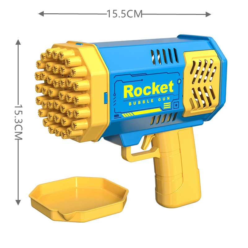 69 40 Holes Bubble Machine Gun Led Kids Soap Bubbles Machine Blower Maker Toys for Games Girls Boys Outdoor Games Birthday Gifts