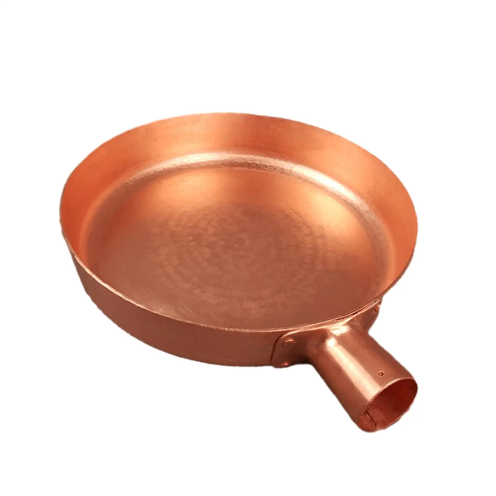 Frying Pan Copper Professional Pancake Pot Cooking Eggs Sandwich Long Handle Nonstick Round Skillets Omelette Pan for Rvs Travel