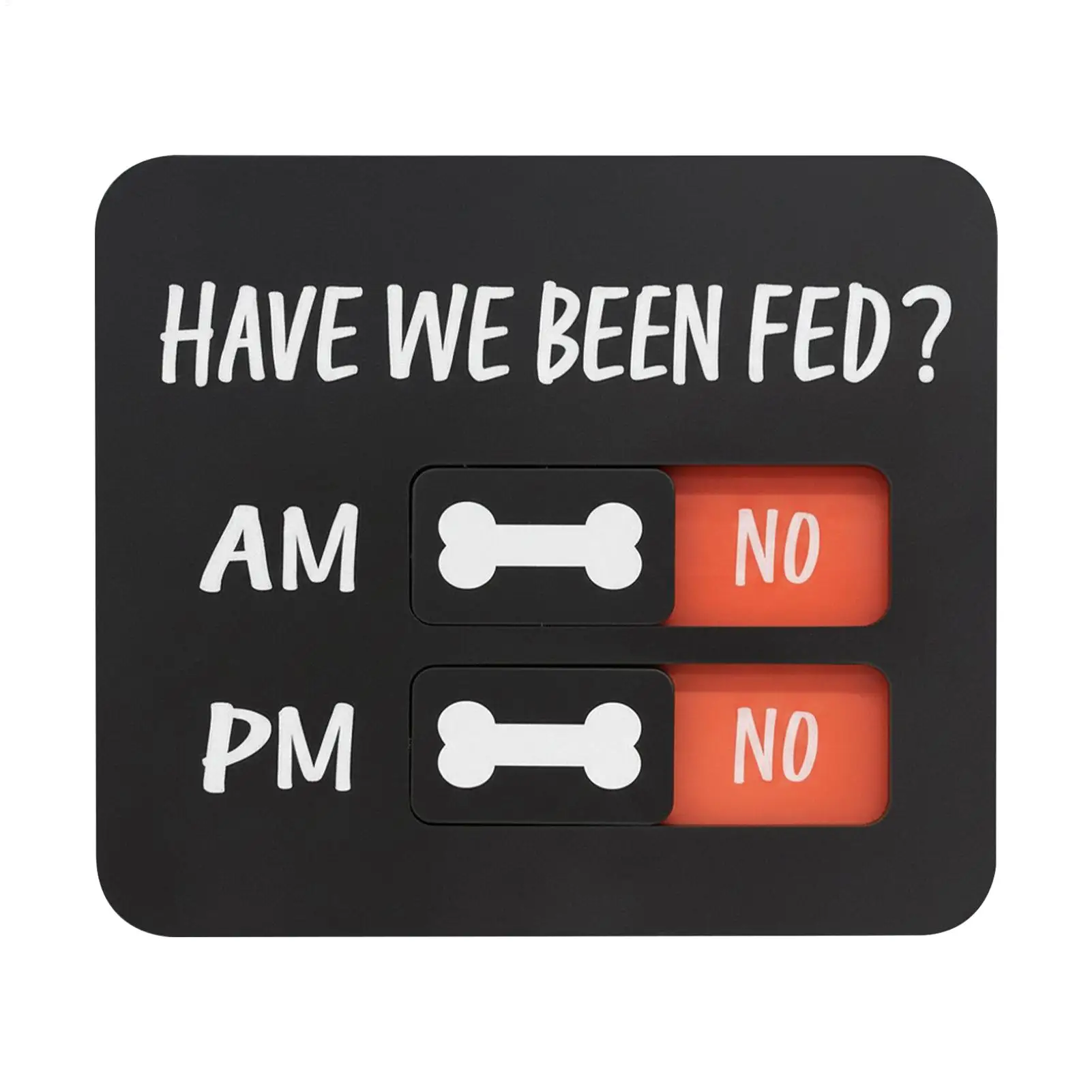 Dog Feeding Reminder Sign With Magnet, Pet Food T racker With Have We Been Fed Acrylic Pet Supplies Cat Feed Indication Charts
