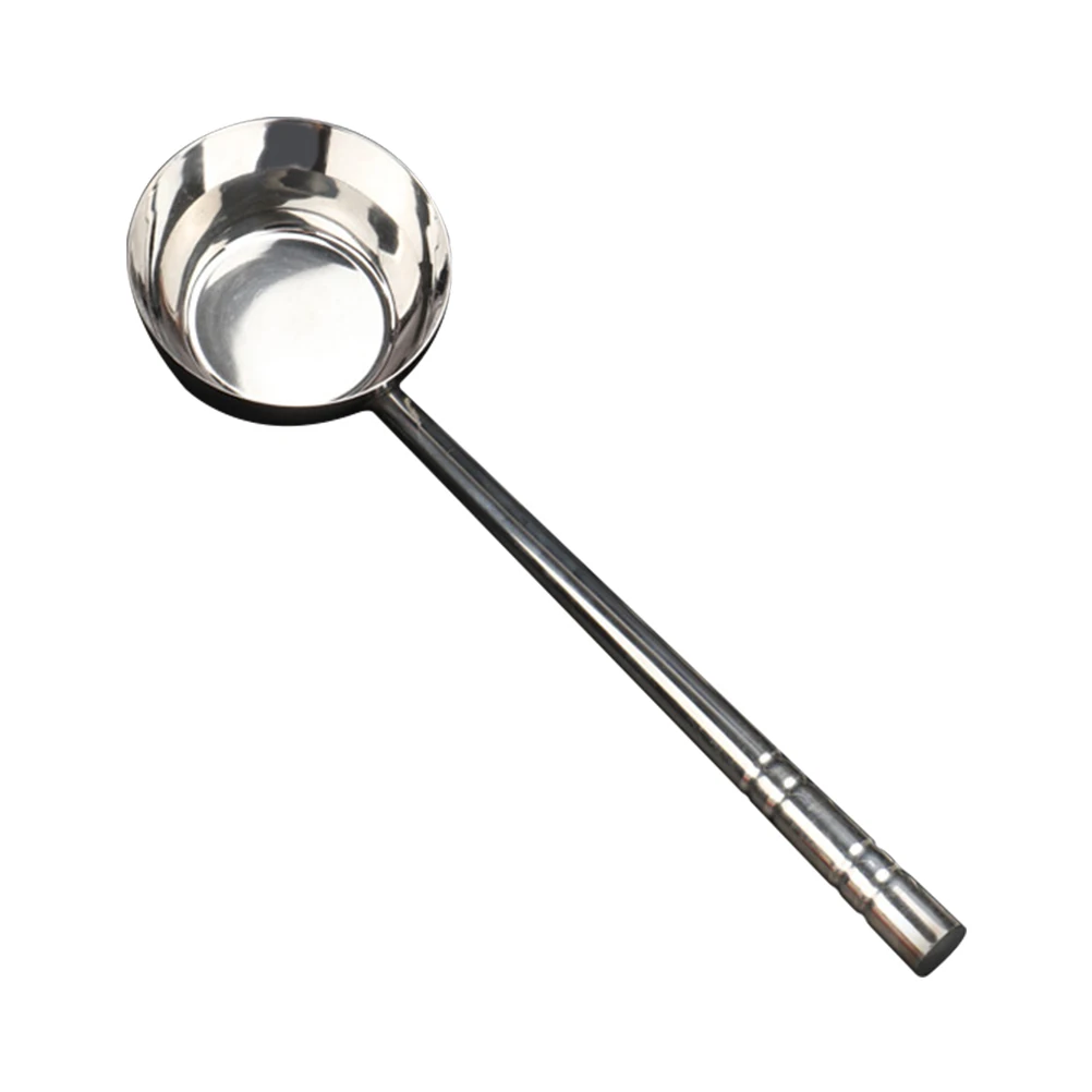 

Stainless Steel Water Ladle Large Capacity Multi purpose Spoon Safe Metal Household Travel Soup for Home