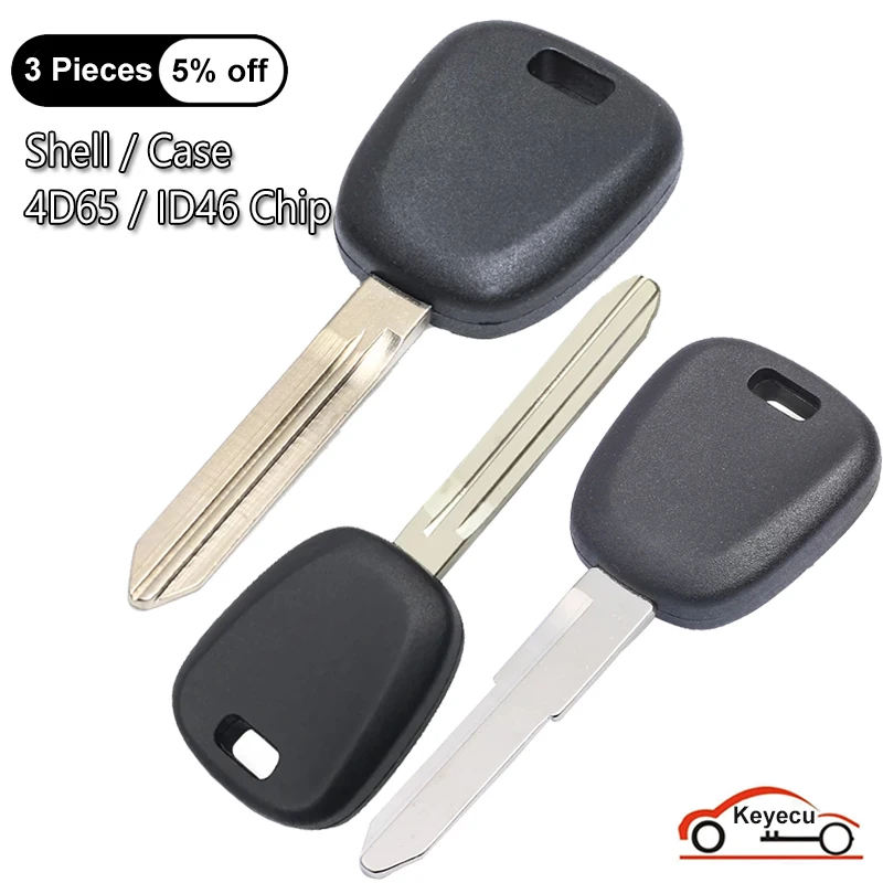 Etui KEYECU do Suzuki Swift Liana Vitara Grand Vitara Uncut Transponder Ignition Key Shell Cover Fob 4D65 / ID46 Chip