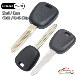 KEYECU Custodia per Suzuki Swift Liana Vitara Grand Vitara Uncut Transponder Chiave di Accensione Borsette Copertura Fob 4D65/ID46 Chip