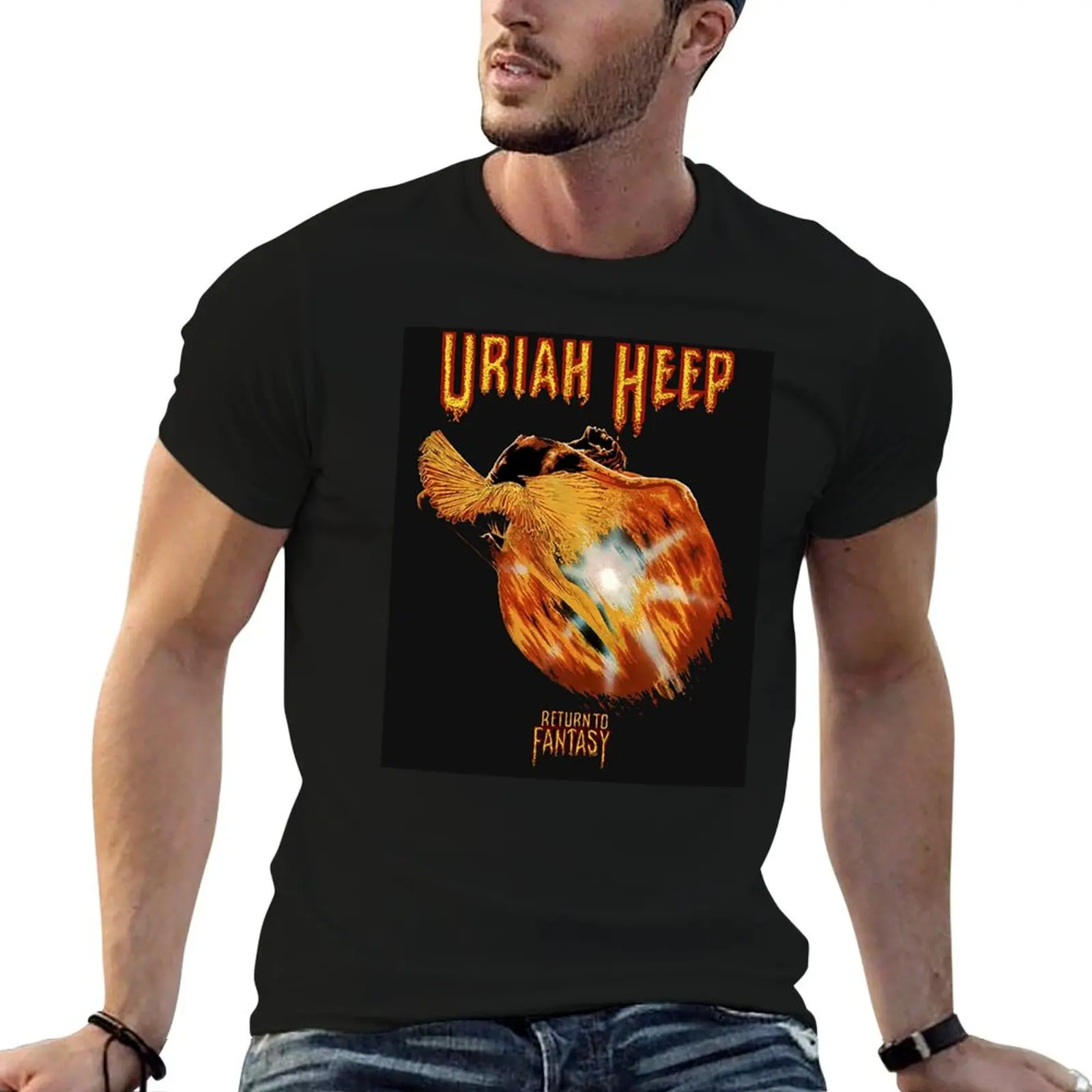 

best new uriah heep T-Shirt sports fans quick drying mens plain t shirts