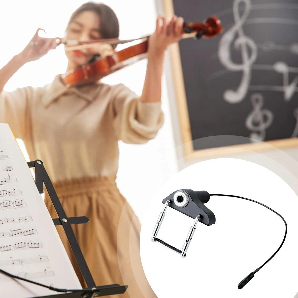 Violin Pickup Electronic Organ Pickup Easy To Mount Adjusting Placement Professional Violin Viola Pickup Violin Accessories