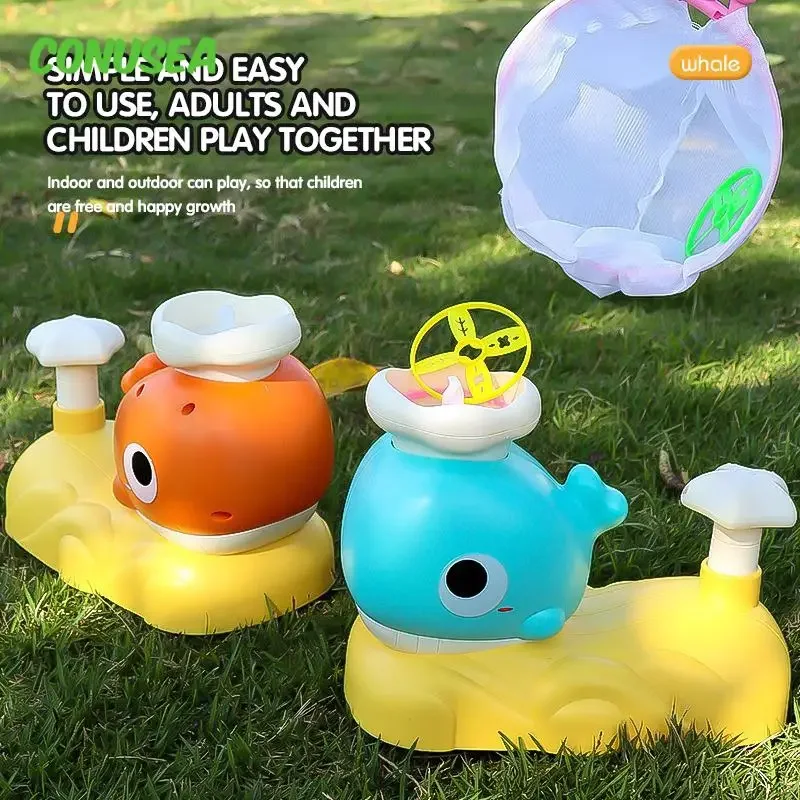 

Flying Discs Launcher Toys Air Rocket Outdoor Soaring Flying Saucer Foot Launcher Kids Jump Sports Games Toys for Children Gifts