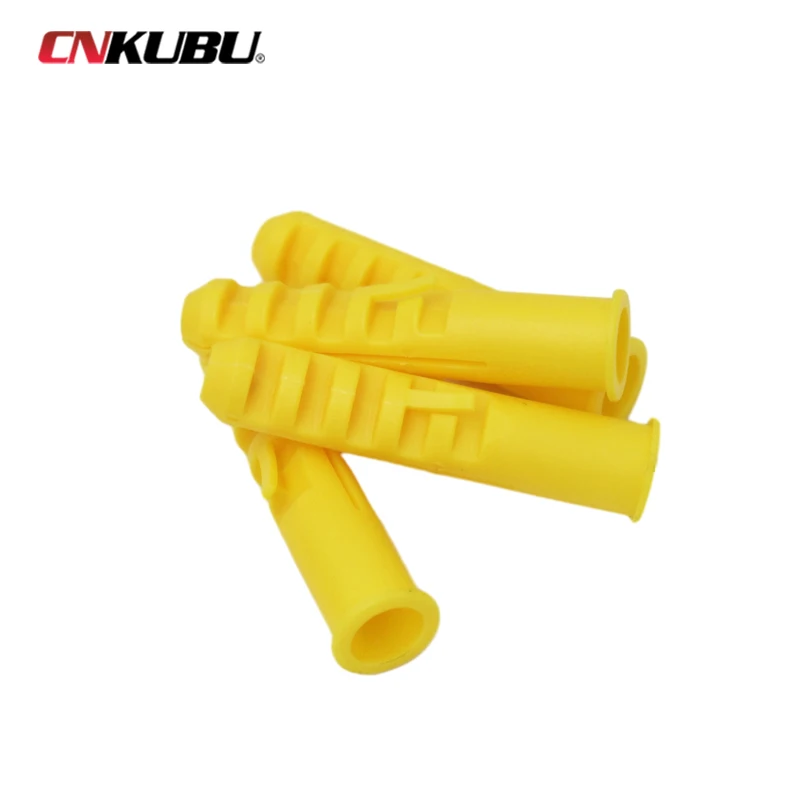 20/30/50pcs M6 M8 M10 M12 Ribbed Plastic Anchor Wall Plastic Expansion Pipe Tube Wall Plugs For Self-tapping Screws