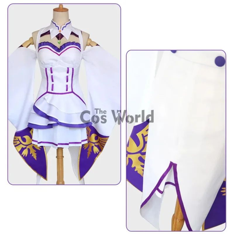 

COSda@Re:Zero kara Hajimeru Isekai Seikatsu Emilia Dress Uniform Outfits Anime Cosplay CostumesCOSda@