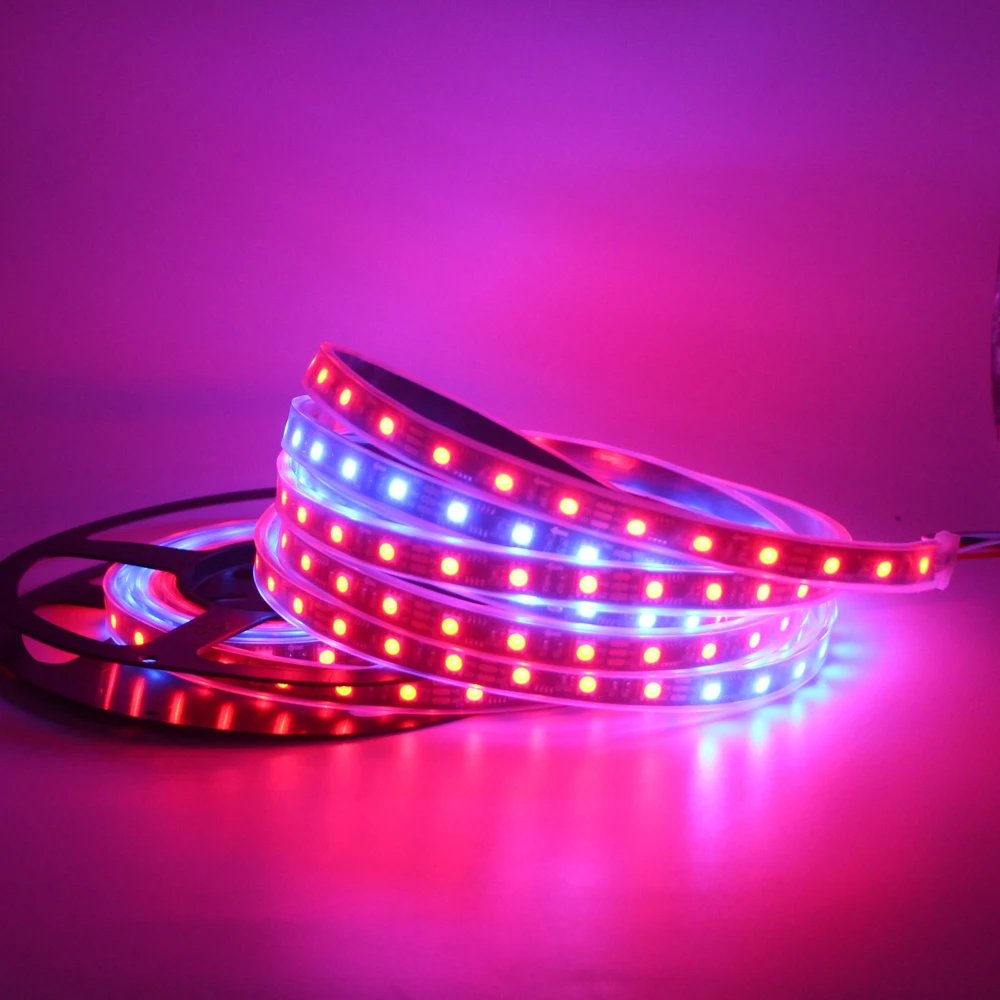 TM1934A Breakpoint Continuation Led Strip Light 30 60 84 LEDs DC12V 5050 RGB IC Addressable External 2 Channel Programmable Tape