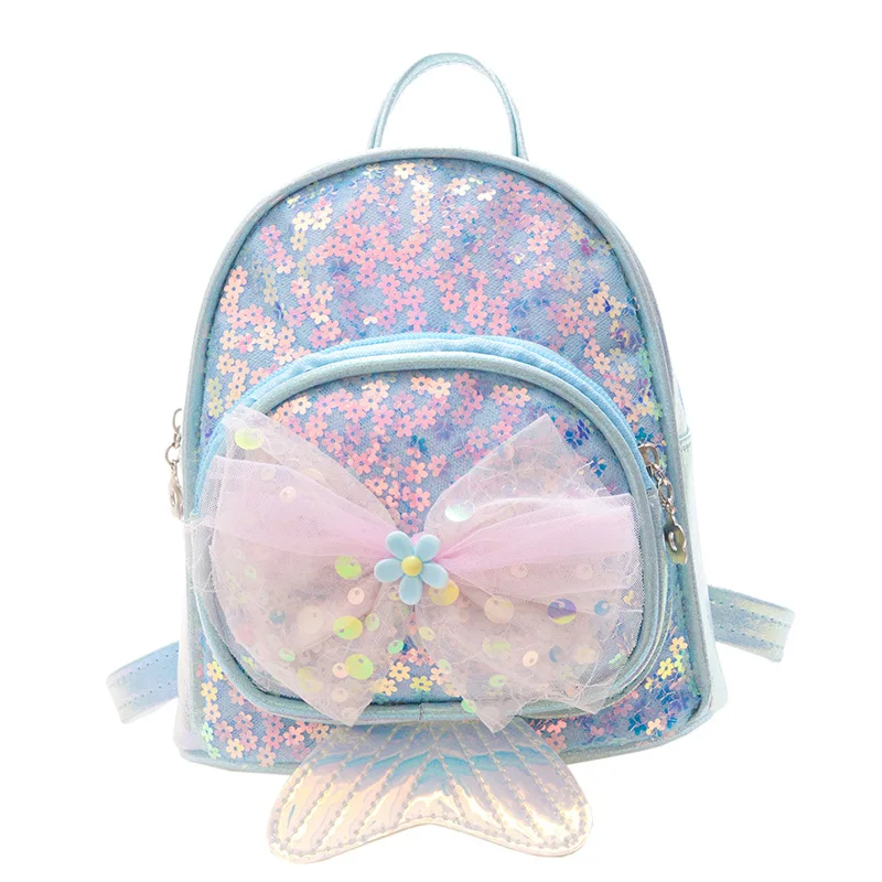 Cute Backpack Princess Backpack Girl Sequin Small Backpack Versatile Western Children Backpacks Travel Bag Mother Kids Bag Bolsa