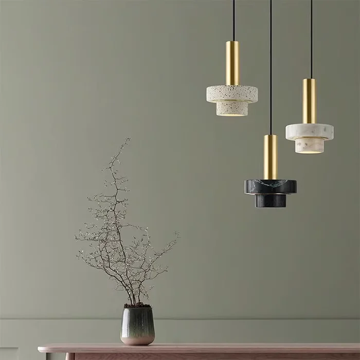 Alabaster Marble Modern Italian Natural Industrial Pendant Light and Chandelier Decor for Living Room Dining Room Home Bedroom