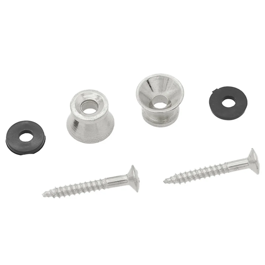 

1Pair Guitar Strap Locks Replacement Metal Studs Durable Buckle Prevent for Electric Acoustic Bass Guitar Parts