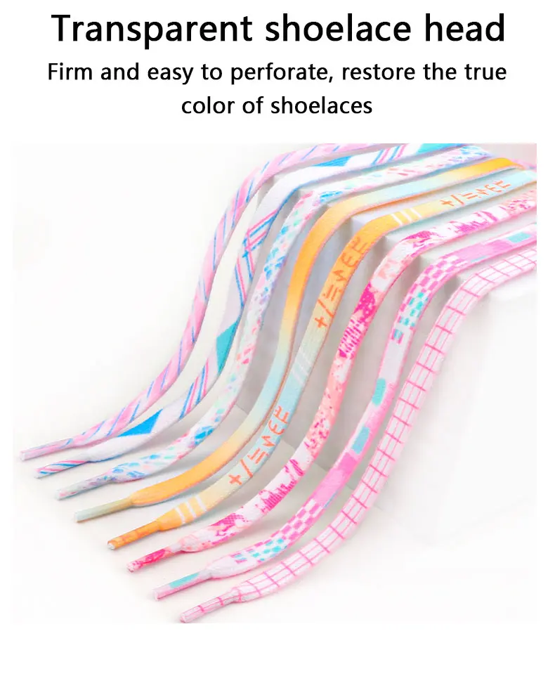 Flache Schnürsenkel für Sneaker, Regenbogen-Bindemuster, personalisierte Schnürsenkel, geeignet für Sportschuhe und Canvas-Schuhe. – Detail 5
