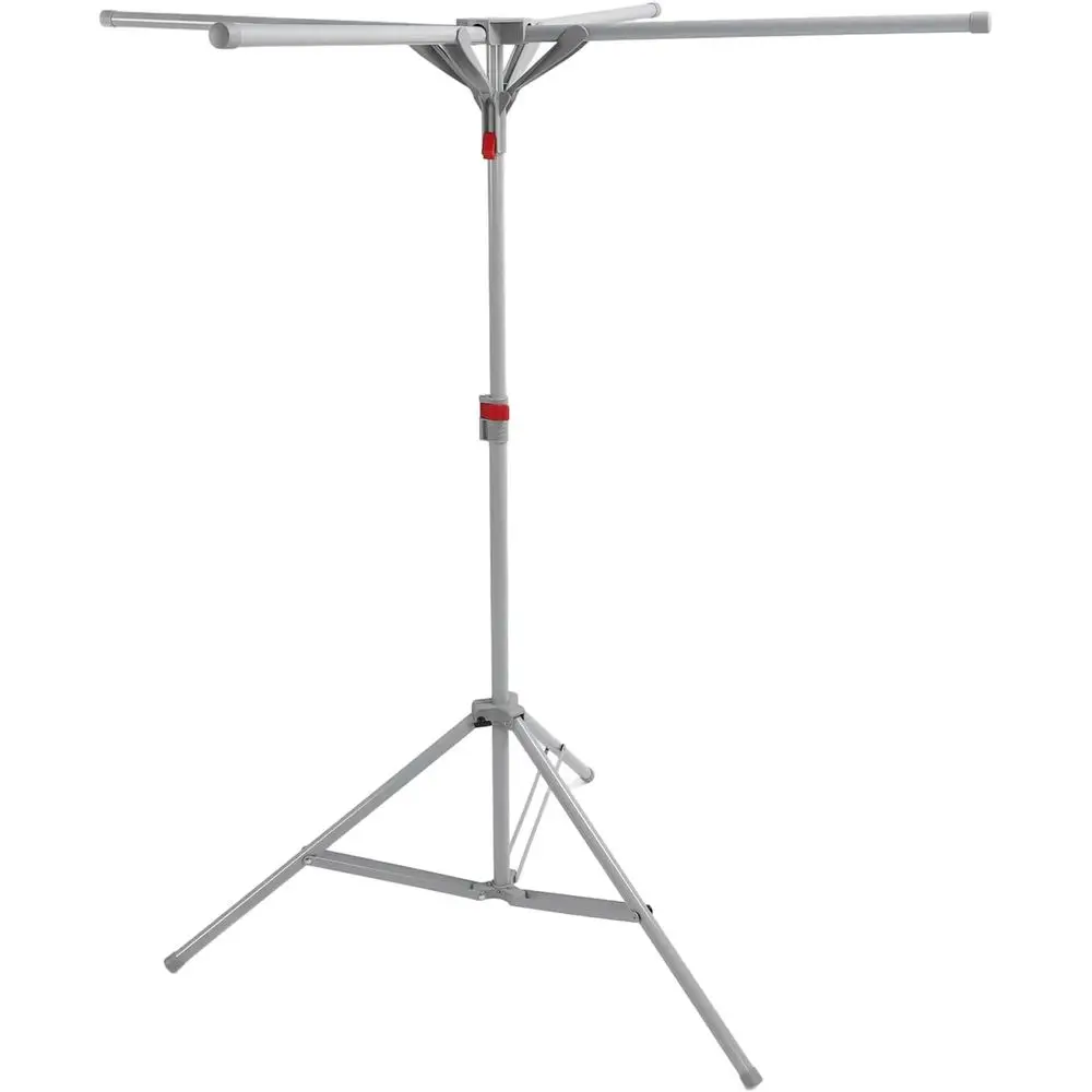 

Складная стальная сушилка для домашней одежды с подвесной штангой большой емкости, портативная и ветрозащитная (серый)