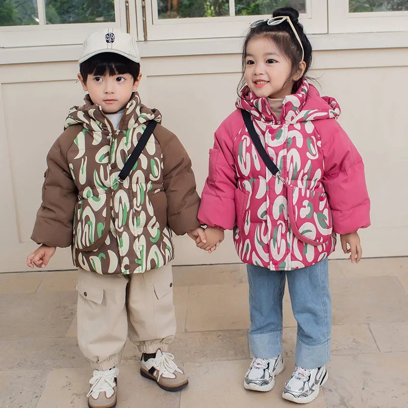 

Josaywin Children Jacket Coats Hooded Boys Girls Baby Warm Parka Thick Print Coats for Girls Outerwear Children Jackets Coats