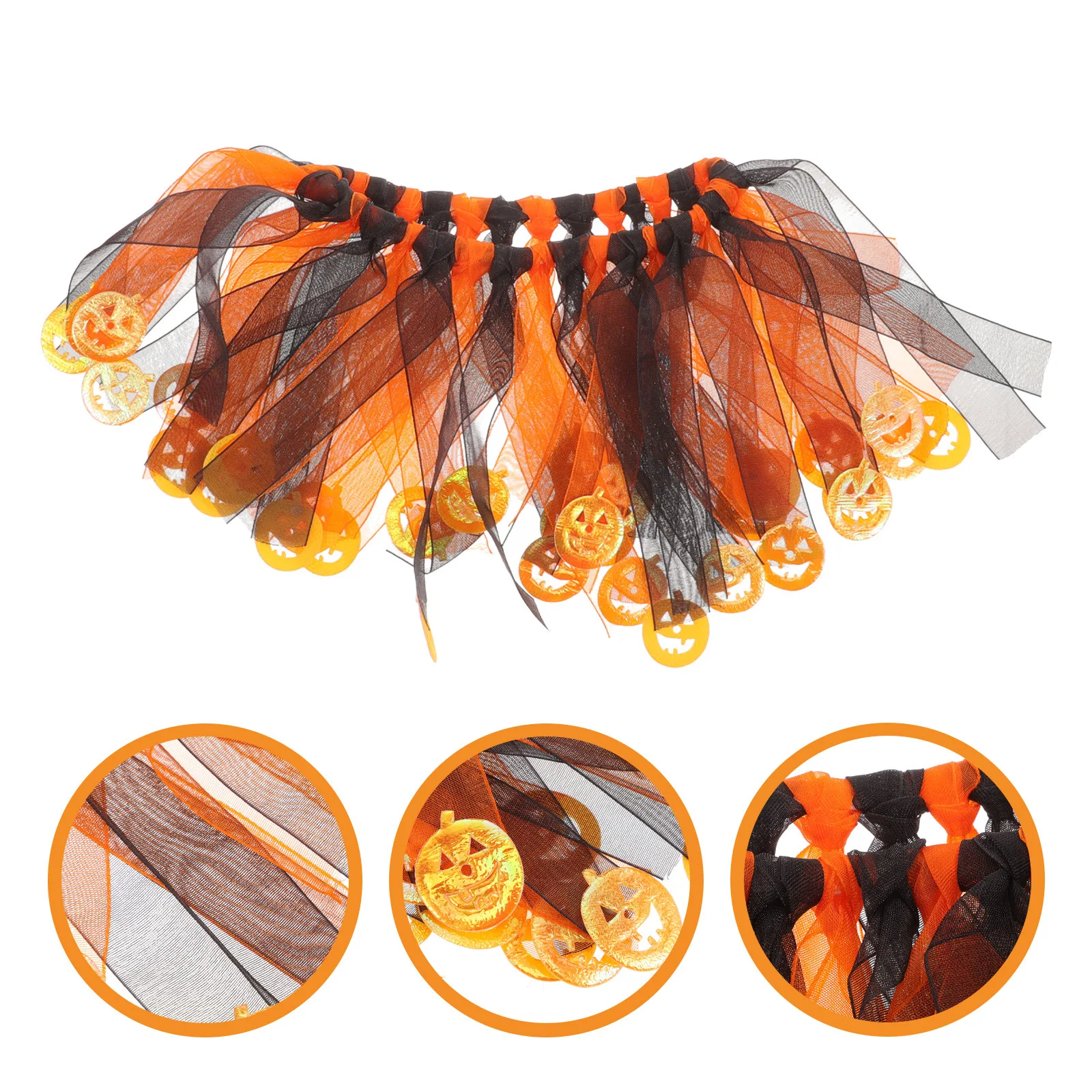 

Halloween Kitten Collar Polyester Adjustable Cat Neck Collar Holiday Decoration Cat Dog Pet Supplies Halloween Kitten Collars