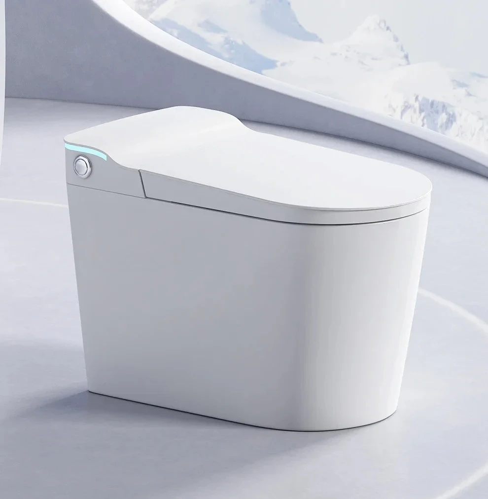 

The toilet is light and intelligent without water pressure limit, and the smart toilet with water tank is automatically heated.A