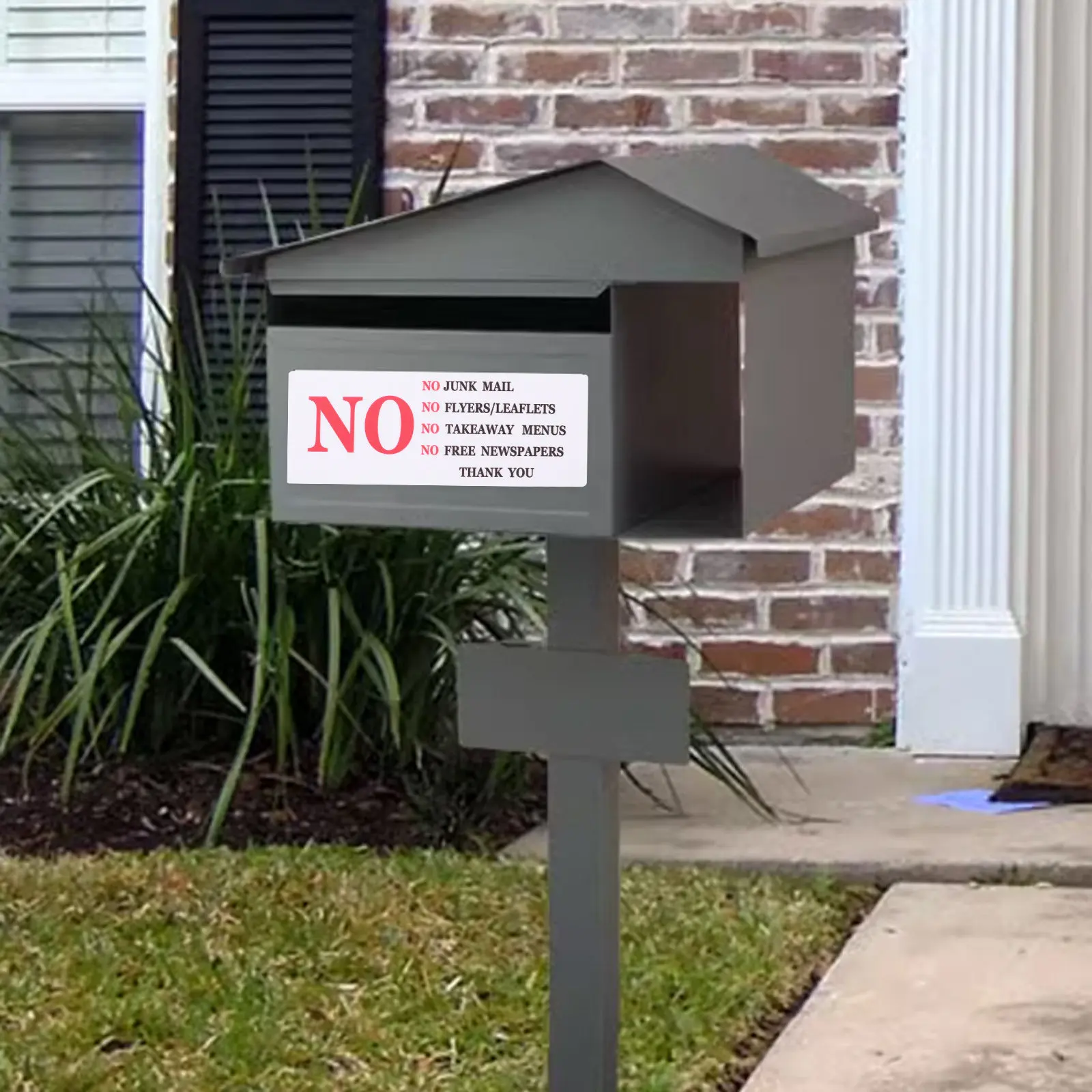 

2 шт. наклеек для почтового ящика, функциональные декоративные наклейки-напоминания, декоративная наклейка для входной двери, красная