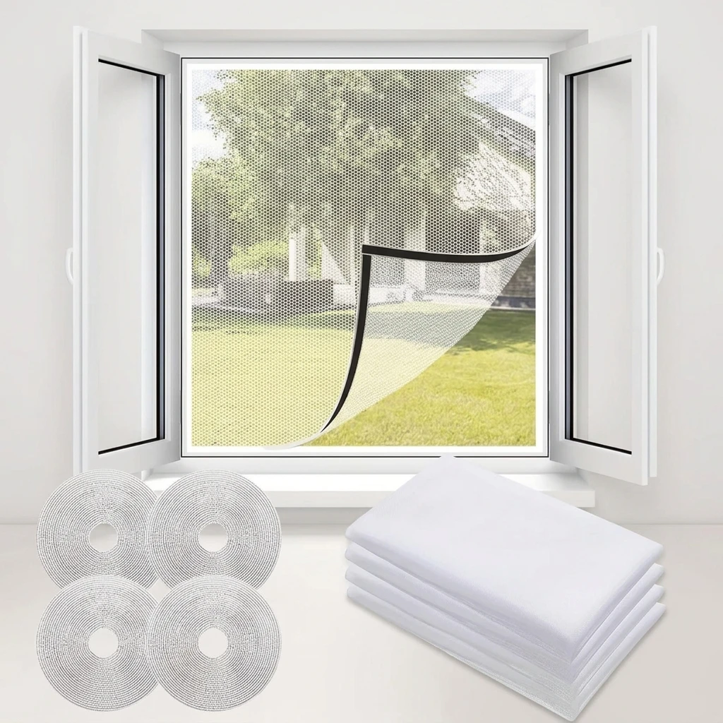 Fiberglass Mosquitos Net Self Adhesive DIY No Installation Required