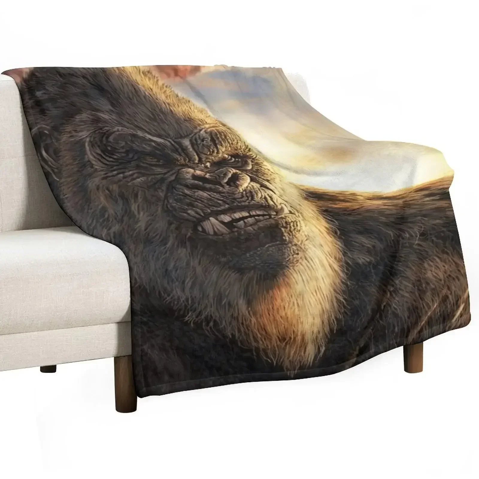 

King Kong Throw Blanket Warm Accent Blanket for Living Room Decoration