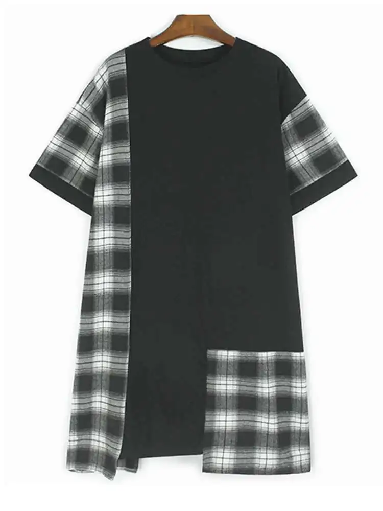 Women Gray Plaid Co… - image