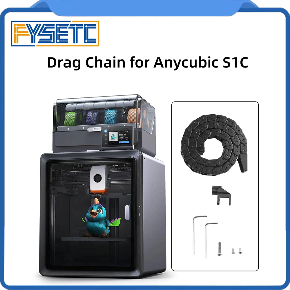

For Anycubic S1C Open Drag Chain Cable Carrier High Quality 3D Printer Replacement Parts for S1C