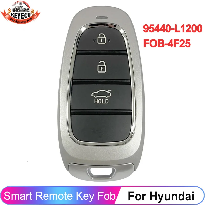 

KEYECU 3 кнопки 95440-L1200 FOB-4F25 для HYUNDAI SONATA 2020 2021 умный дистанционный ключ ID47 чип 433 МГц брелок