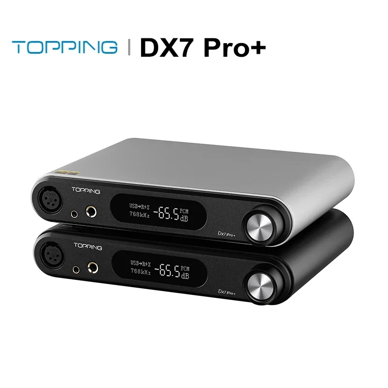 

TOPPING DX7 PRO+ DAC AMP Bluetooth 5.1 Built-in NFCA Headphone Amplifier ES9038PRO chip Decoder DSD512 PCM768 LDAC audirect