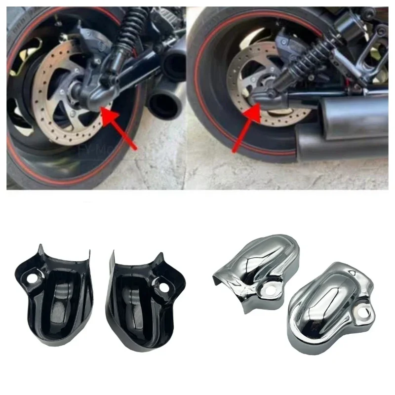 For Harley V Rod Muscle VRSCF Night Rod Special VRSCDX 2002-2017 Motorcycle Rear Axle Covers, Wheel Axle Cap Side Protector